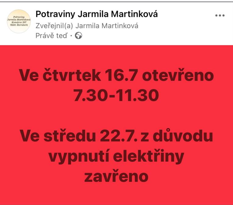 Potraviny Komárov